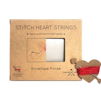 Vegan Stitch Heart Purse, 4 of 5