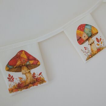 Whimsical Mushroom Decorative Bunting Garland, 6 of 7