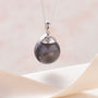 Pearl Pendant Necklace In Silver, thumbnail 4 of 8