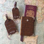 Brown Passport Cover Luggage Tags, thumbnail 1 of 9