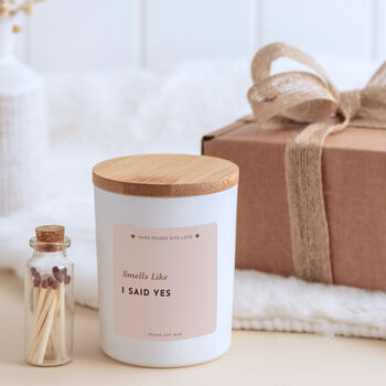 Personalised Engagement Candle Gift For Fiancée, 4 of 6
