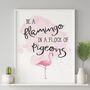 Flamingo Typographic Print, thumbnail 7 of 9
