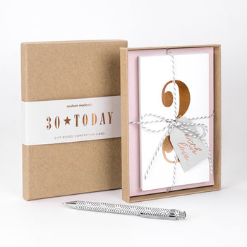 Personalised 30th Birthday Gift Boxed Card, 7 of 9
