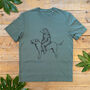 Bear And Labrador Organic T Shirt, thumbnail 3 of 6