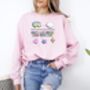 Organic Cotton Crew Neck Sweater Funny Slogan, thumbnail 2 of 6