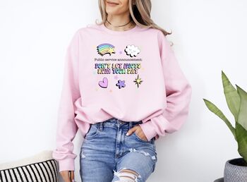 Organic Cotton Crew Neck Sweater Funny Slogan, 2 of 6