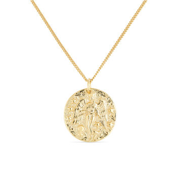 Chunky 14 K Gold Plated Layer Goddess Necklace, 2 of 12