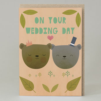 'On You Wedding Day' Bears Wedding Card, 3 of 6