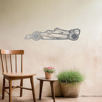 Metal Formula One Car Wall Art Racing Fan Garden Decor Gift, 5 of 10