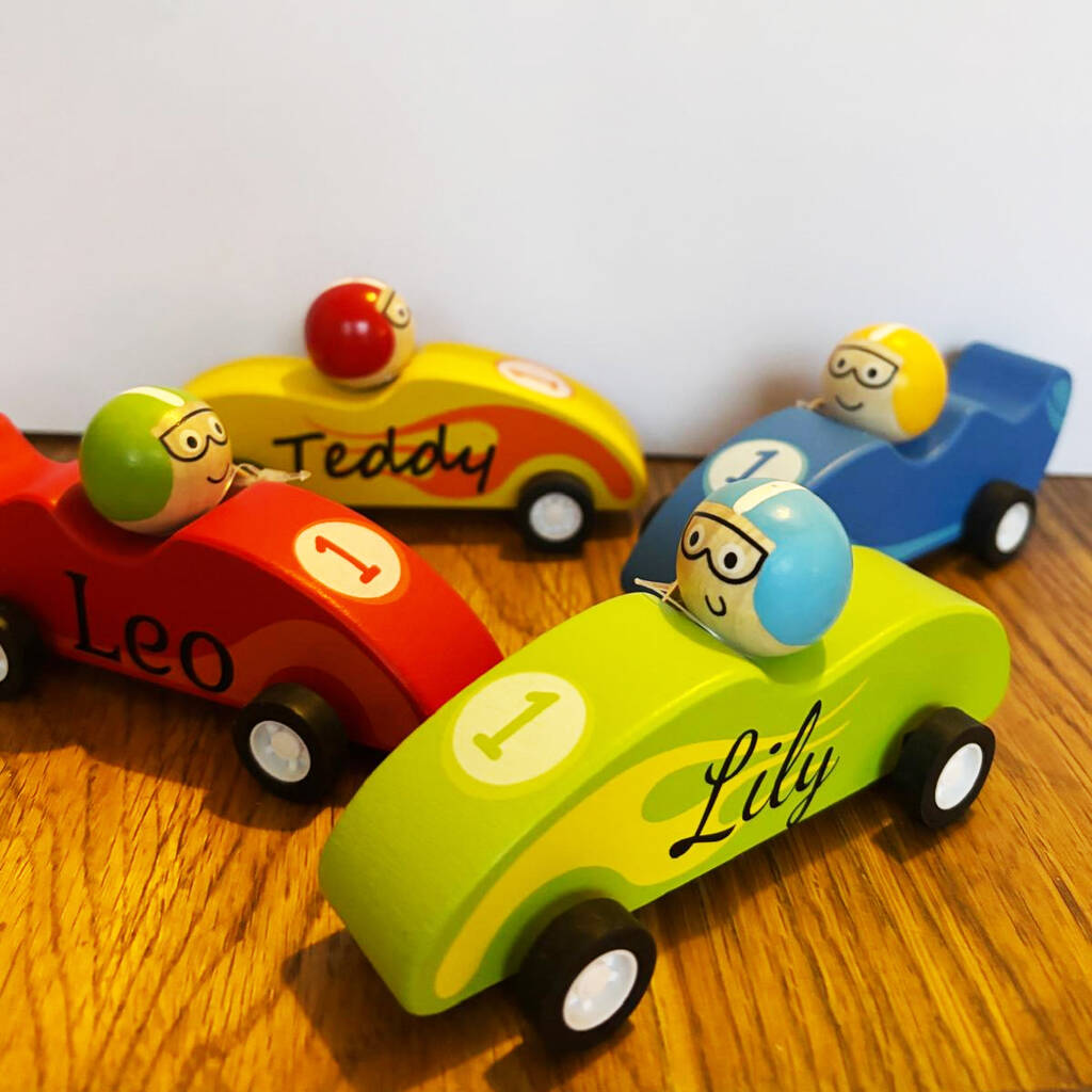 Pull Back Racing Cars In Four Colours, 1 of 4