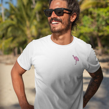 Flamingo Print T Shirt, 6 of 7