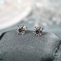 Daffodil Stud Earrings In Sterling Silver, thumbnail 4 of 12