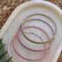 Extendable Seed Bead Stacking Bangles Pink, thumbnail 2 of 3