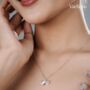 Sterling Silver 925 Lily Of The Valley Pendant Necklace, thumbnail 3 of 12