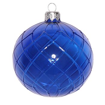 Christmas Cut Glass Bauble, 8cm, 4 of 10