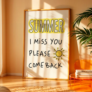 Summer I Miss You, Please Come Back Print, 2 of 8