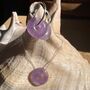 Amethyst Necklace And Hoop Earrings Set, thumbnail 1 of 4