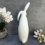 Large 43cm White Porcelain Floppy Ear Bunny Rabbit Gift, thumbnail 5 of 12