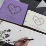 'Love Heart' Personalised Coloured Leather Guest Book, thumbnail 1 of 9