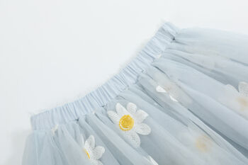 Daisy Soft Blue Tulle Skirt, 3 of 6