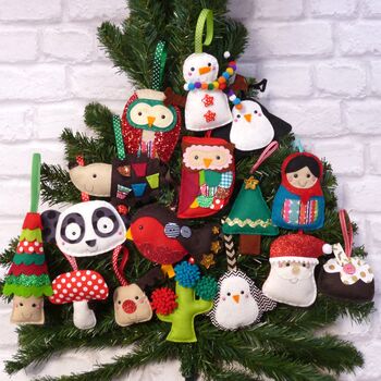 Hedgehog Handmade Christmas Decoration Traditional, 2 of 2