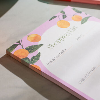 Shopping List Pad | Orangerie | Grocery List, 4 of 7