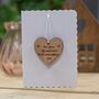'Five Years…Life Without You' Hanging Heart And Card, thumbnail 1 of 2