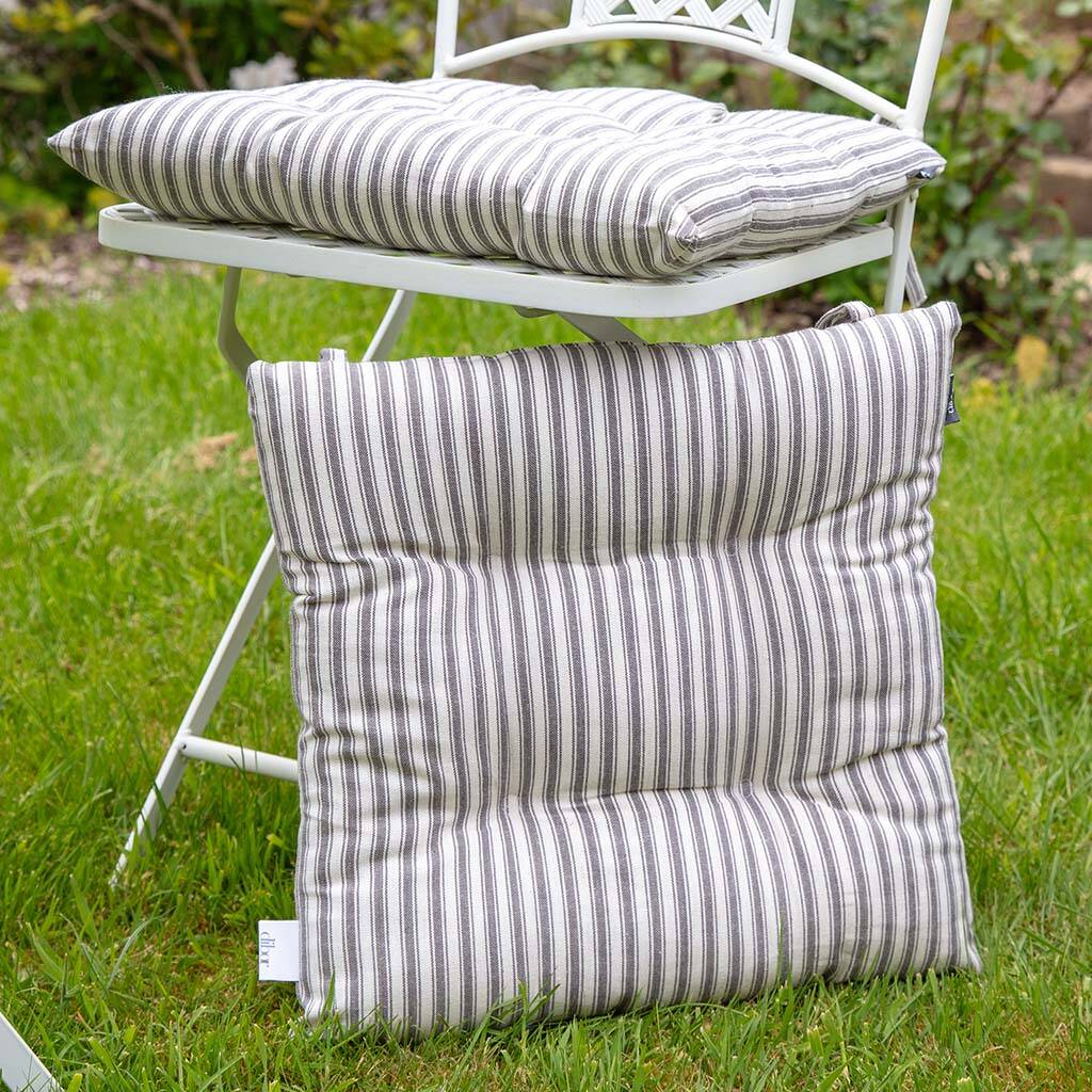Vintage Striped Garden Seat Pads, 1 of 7
