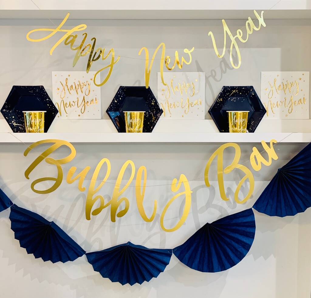 Navy And Gold New Years Eve Party Box, 1 of 12
