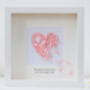 Personalised Framed 3D Pink Butterfly Heart, thumbnail 5 of 5