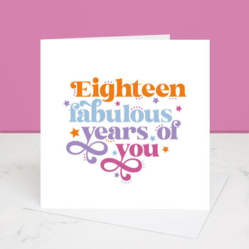 40 Years Of Fabulous You 40th Birthday Card, 2 of 7