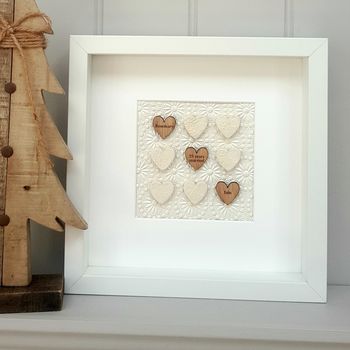 First Wedding Anniversary Paper And Pottery Love Hearts, 2 of 4