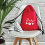 Personalised Flower Drawstring Bag, thumbnail 4 of 6