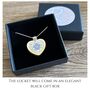 Cremation Forget Me Not Heart Locket Necklace, thumbnail 5 of 8