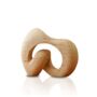 Hand Carved Travertine Wave Sculpture, thumbnail 2 of 2