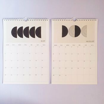 2022 Minimalist Black And White Wall Calendar, 4 of 8