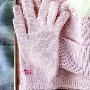 Personalised Womens Cashmere Wool Winter Gloves Gift, 4 of 9