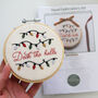 “Deck The Halls” With Christmas Lights Design Beginner Embroidery Kit, Hand Embroidery, thumbnail 7 of 7