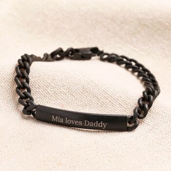 Personalised Men's Stainless Steel Plaque Bracelet, 8 of 12