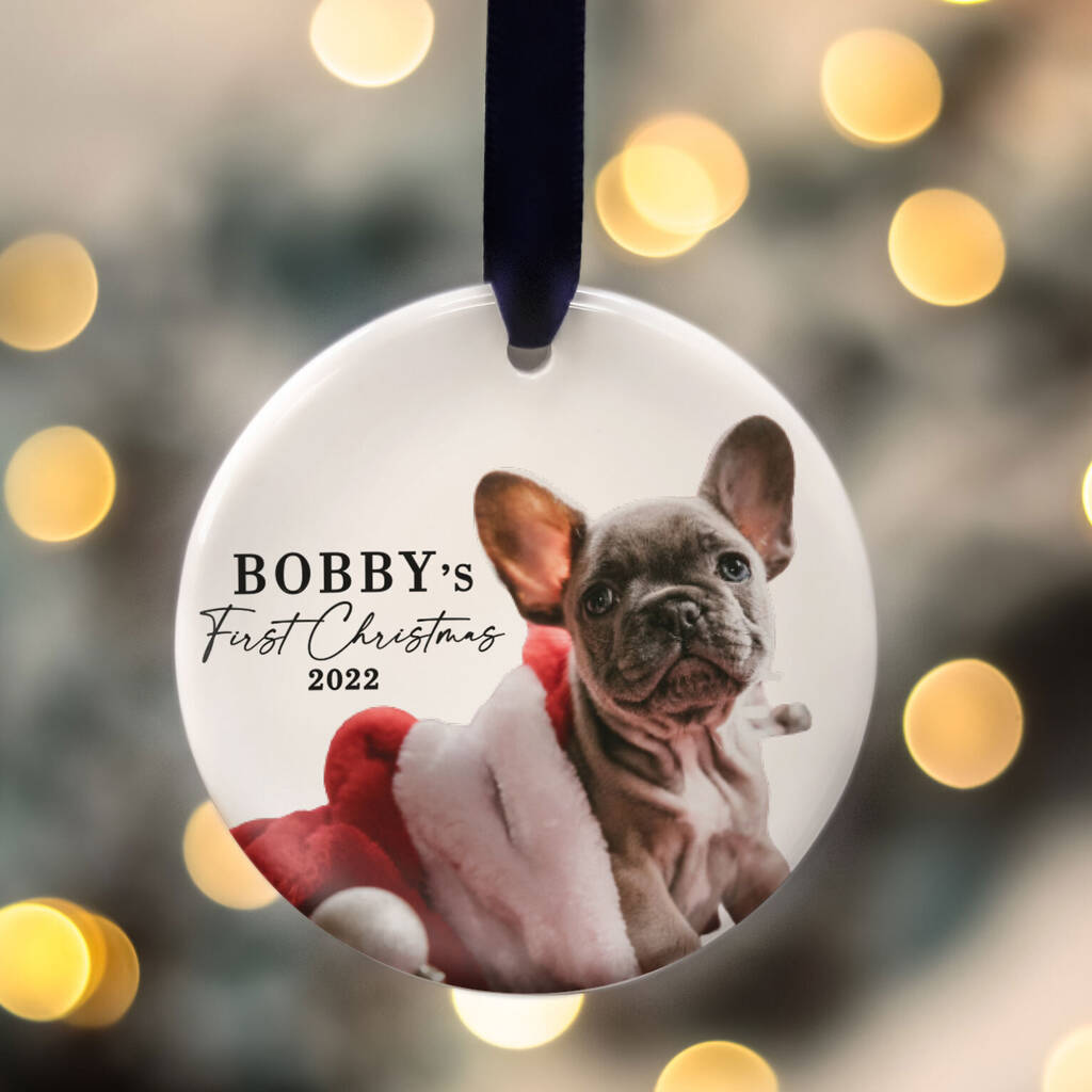Puppy Dog's First Christmas Photo Tree Decoration, 1 of 10