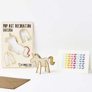 Pop Out Unicorn Greeting Card, 2 of 2