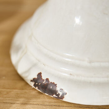 Aged White Artichoke Candle Holder Ornament, 5 of 6