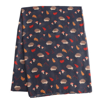 Hedgehog Print Scarf, 4 of 4