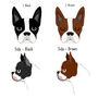 Boston Terrier Personalised Dog ID Tag, thumbnail 2 of 12