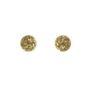 Mini Round Stud Earrings In Gold Sparkle, thumbnail 2 of 4
