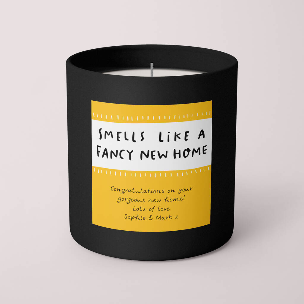 Fancy New Home Personalised Candle And Gift Box By Arrow Gift Co