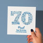 Blue Star Personalised Birthday Card – Any Age, thumbnail 8 of 12
