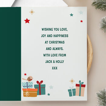 Photo Personalised Christmas Cards Family Pack Of 10, 5 of 7