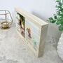 Personalised Freestanding Two Photo Giant Wooden Block 15cm X 21cm Landscape, thumbnail 3 of 5