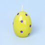 G Decor Set Of Six Easter Egg Candles Green, thumbnail 3 of 5